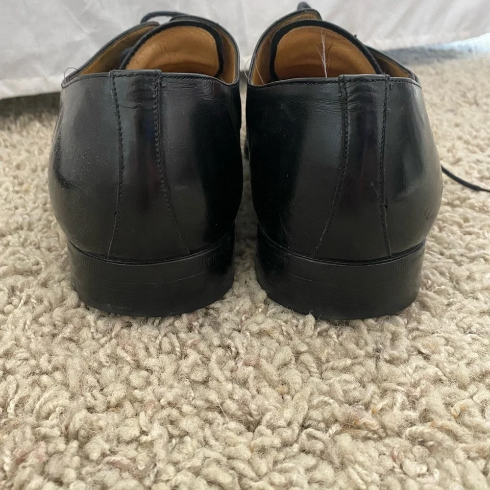 Men’s Moreschi Classic Black Oxfords (wedding shoes) size 11